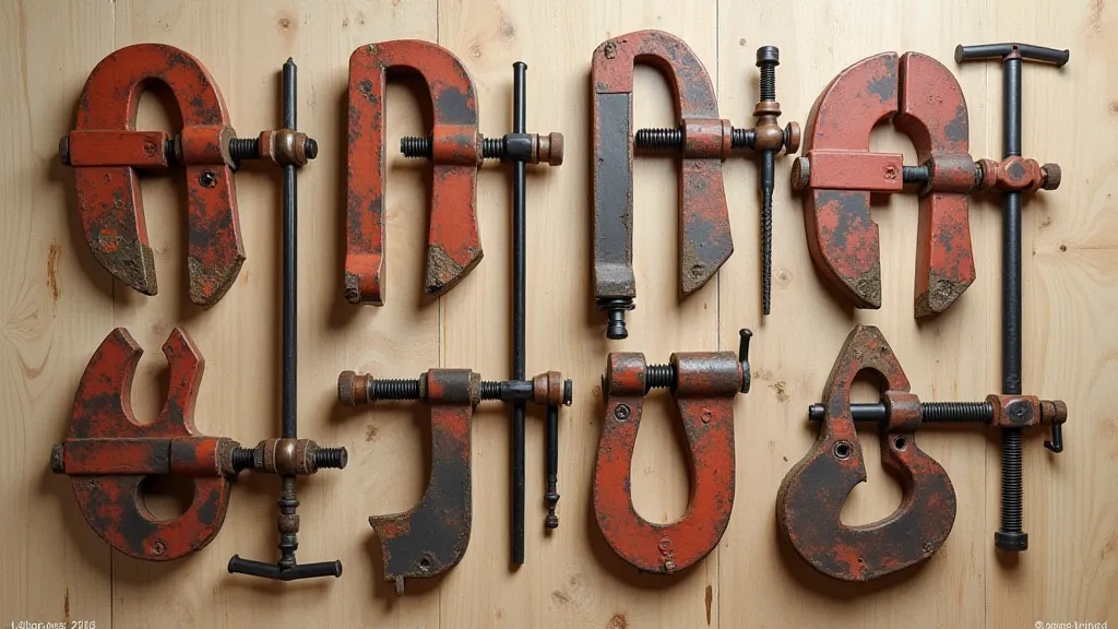 Selection of different clamps