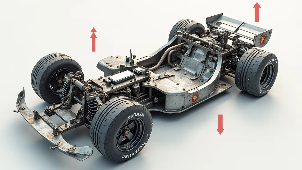 Soap box car frame showing potential weakness