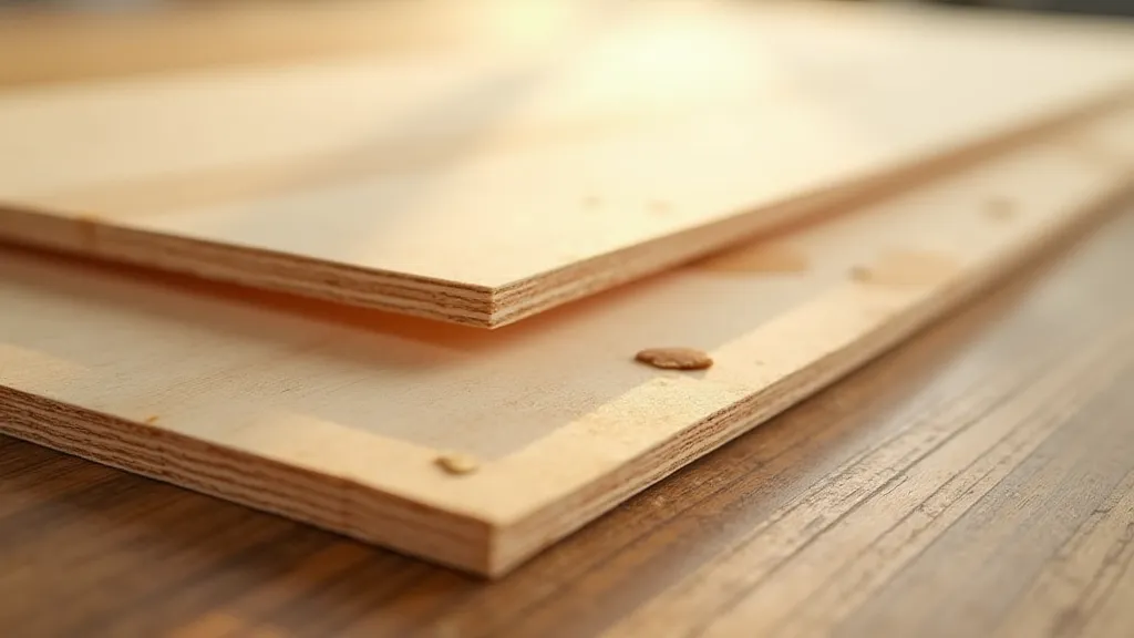 Layers of plywood used in soap box car construction