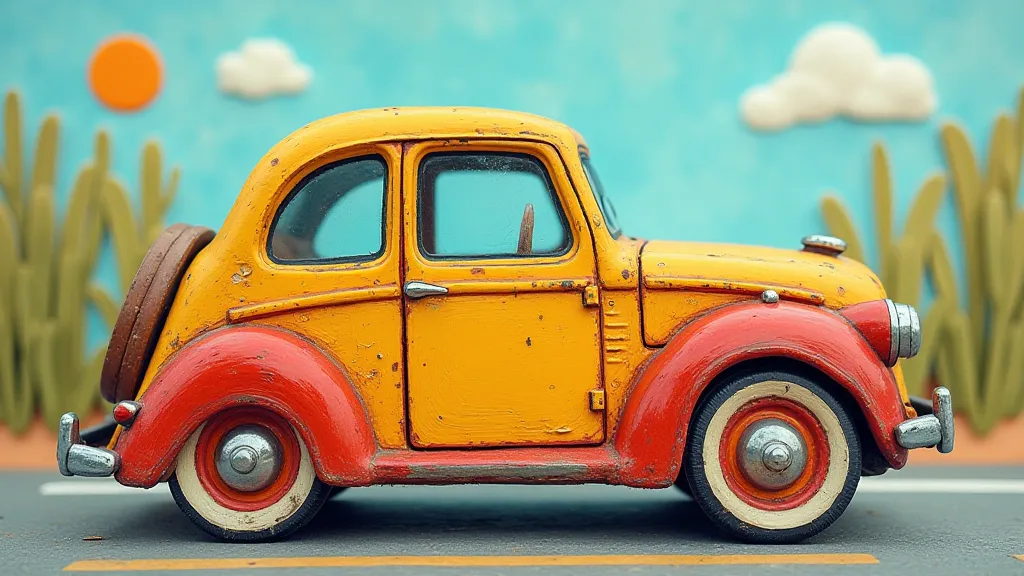 Painted Soap Box Car